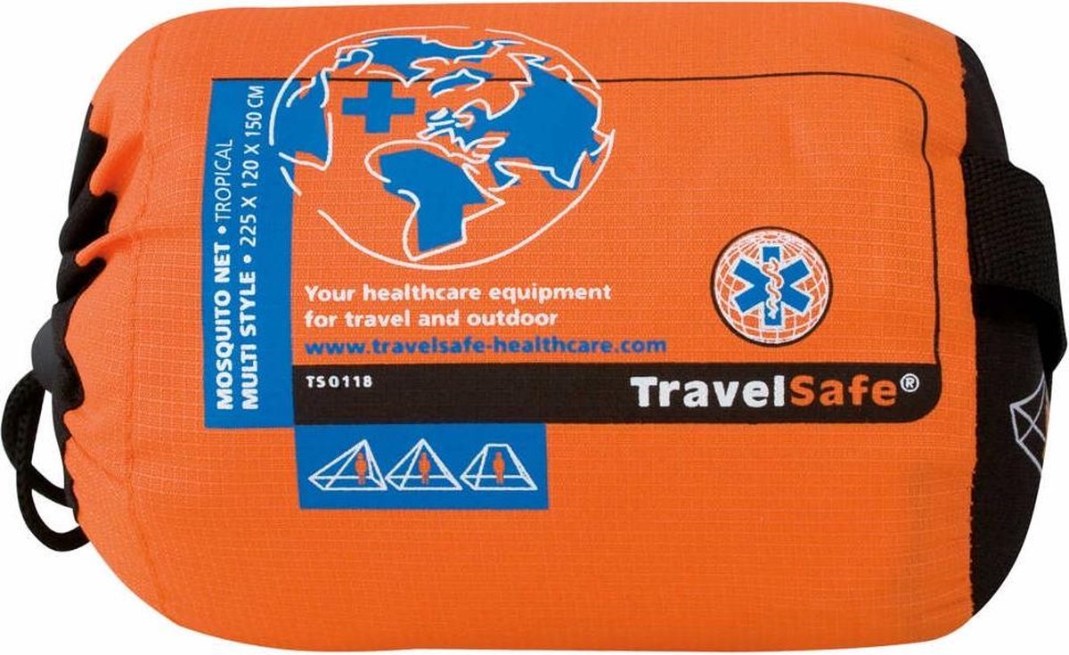 Travelsafe mosquitonet - multistyle - tropenproof - 1 persoons