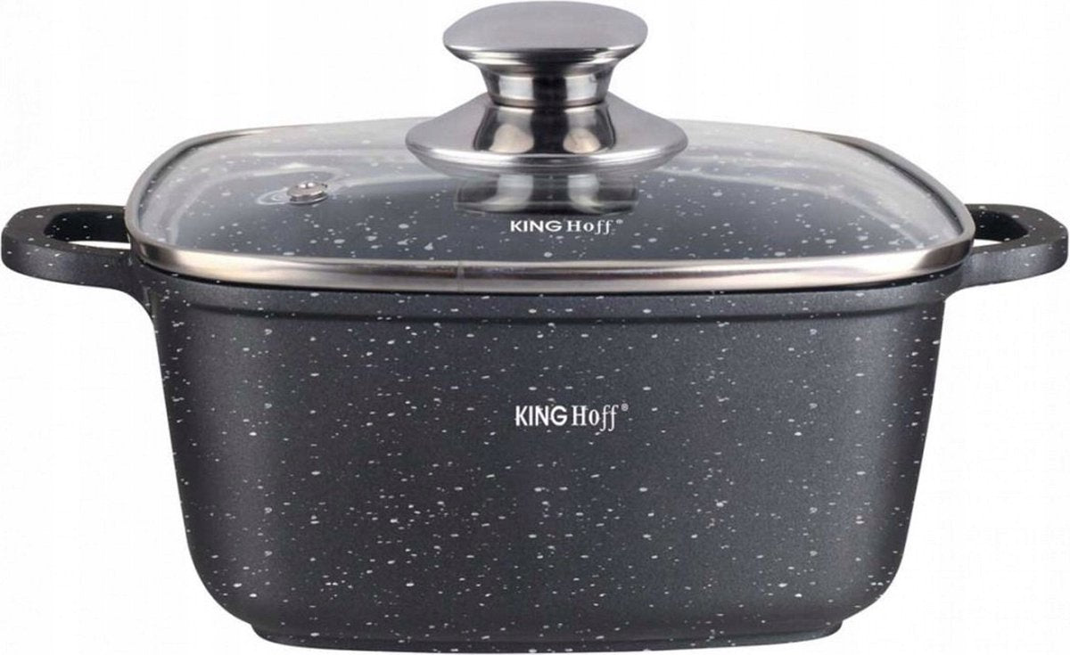 Kinghoff 1605 - sartén - cuadrada - 28 cm - 6,5 litros