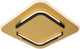 Lucide andreas - lampada da soffitto (plafoniera) - led - 1x30w 2700k - ottone oro opaco