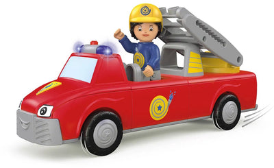 Toddys di Siku - Harry Helpy - camion dei pompieri giocattolo - giocattolo emozionante e di alta qualità con motore a frizione (motore a volano) - ideale per migliorare le capacità motorie - combina tutti i Toddy insieme! - adatto da 1 anno