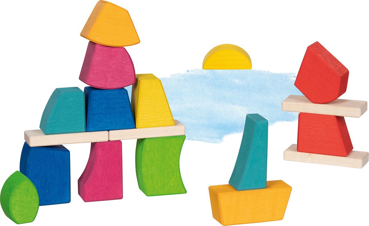 Goki Wooden Building Blocks Creo, 14dlg.