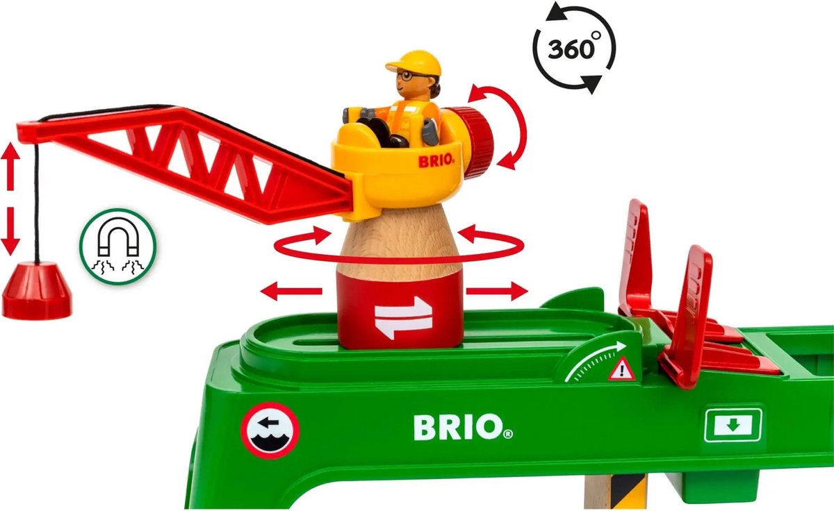 Gru per container Brio - gru con gancio magnetico per ferrovia - 33996