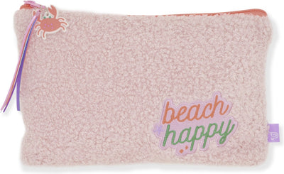 Estuche canguro - beach happy - osito rosa - 24x15cm - k-pm320035