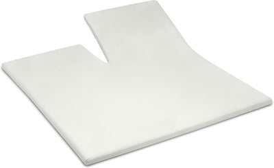 Cenicienta - sábana bajera ajustable con división - hasta 15 cm de altura del colchón - jersey doble - 160x200 210 cm - marfil