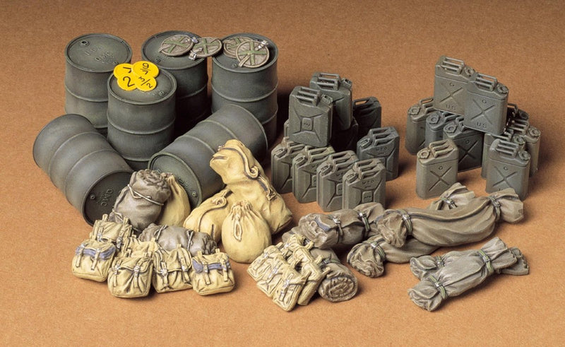 Tamiya model kit diorama - 35229 diorama set accessori per veicoli alleati in plastica - 1:35 - modellismo