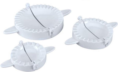 Metaltex - set di 3 stampi per pasta - raviolatrice - 9, 12 e 15 cm - bianco - plastica