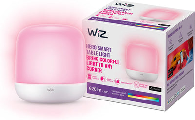 Wiz table lamp hero - colored and white light - smart LED lighting - modern design - wi-fi