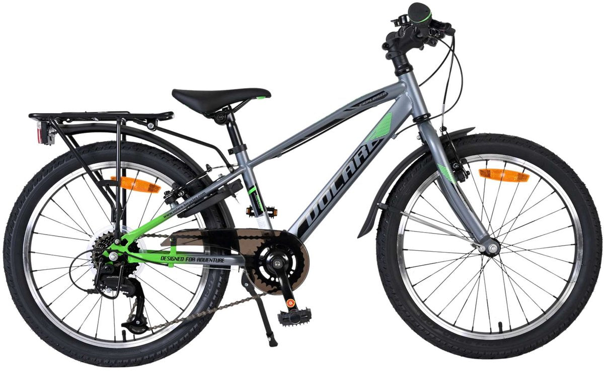 Bicicleta infantil Volare explorer - 20 pulgadas - gris oscuro - 7 velocidades