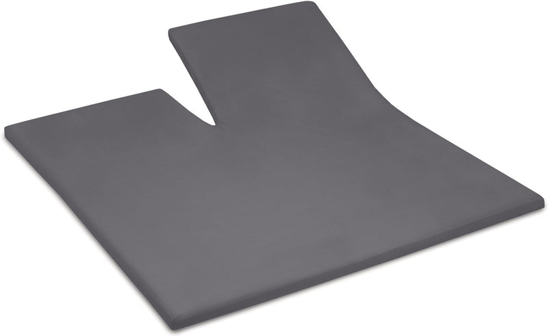 Cinderella - weekend - topper hoeslaken met split - 160x200 cm - tot 15 cm matrashoogte - 100% katoen - antraciet