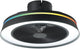 Eglo vallonia plafondventilator met lamp - ø 48 cm - 3 snelheden - instelbaar wit licht - rgb - dimbaar - dc energy saving - zwart