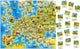 Mapa de rompecabezas educativo de Castorland de Europa