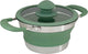 Eurotrail pan met deksel - small - opvouwbaar siliconen - sea green