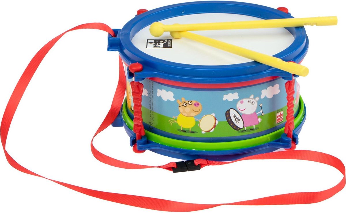 Peppa pig trommel (8.50 x 19 x 19 cm)