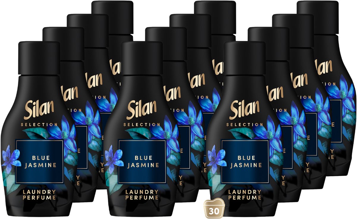 Ammorbidente Silan - essenze floreali - gelsomino blu 540ml - 12x 30 lavaggi - confezione risparmio