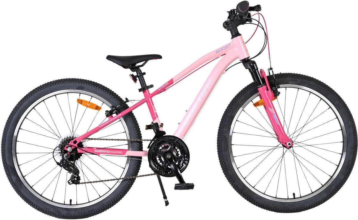 Bicicleta infantil Volare boost - 24 pulgadas - 21 velocidades - rosa