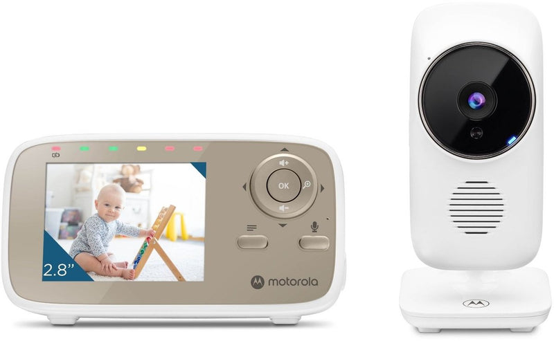 Motorola Nursery vm 483 - vigilabebés con vídeo - unidad para padres de 2,8 pulgadas - infrarrojos - zoom digital - función de respuesta