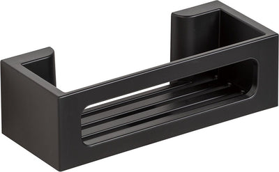 Wenko turbo-loc bralia wall rack black matt 30x9cm - shower rack - bath rack - mounting without drilling - self-adhesive