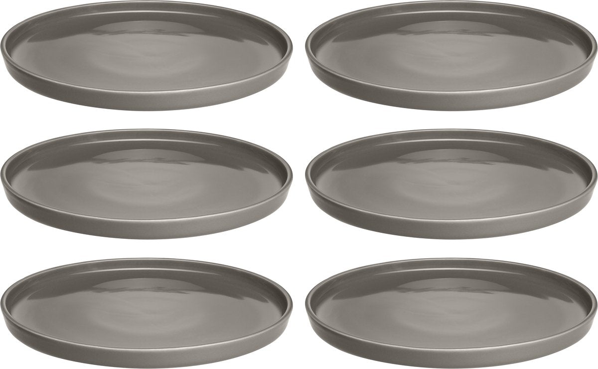 Plato Leonardo roma 22cm topo - set 6