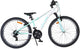 Bicicleta infantil Volare boost - 24 pulgadas - 21 velocidades - blanco verde menta