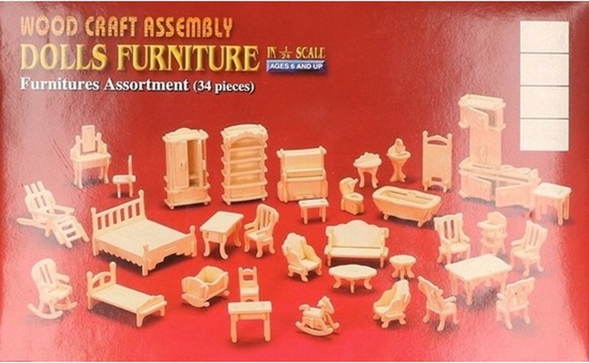 Kit de construcción Twisk, muebles para casa de muñecas 829