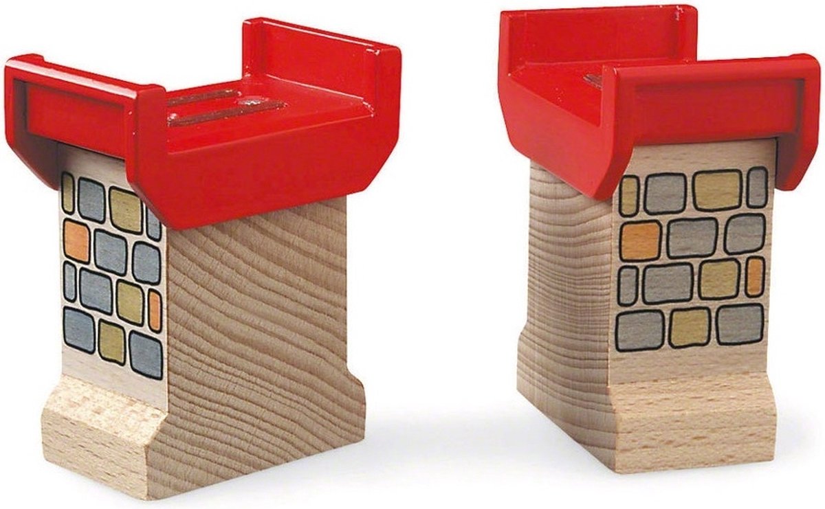Brio spoorbrug pijlers - bouwset voor creativiteit en motoriek - 33254