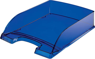 Vassoio per lettere Leitz ® standard 5226, blu trasparente, 5 pezzi