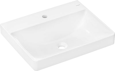 Hansgrohe xelu q - lavabo - misura 600 480 mm - con foro per rubinetto - senza troppopieno - bianco