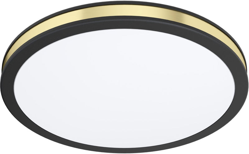 Lampada da soffitto e parete Eglo pescaito - LED - ø 28 cm - nero|bianco|oro