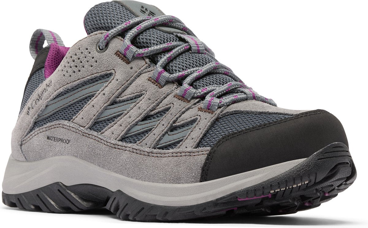 Columbia crestwood botas de montaña impermeables para mujer - gris