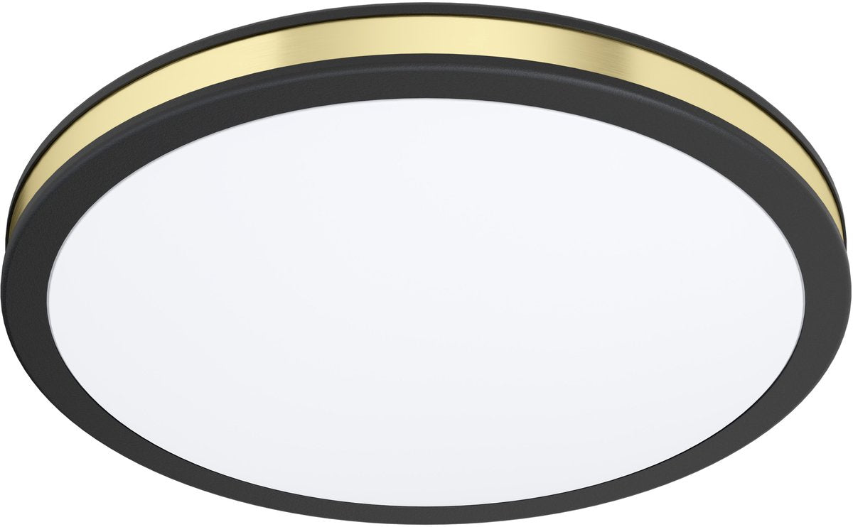 Lampada da soffitto e parete Eglo pescaito - LED - ø 28 cm - nero|bianco|oro