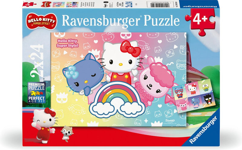 Ravensburger puzzle 2 puzzle - Hello Kitty - 24 pezzi.
