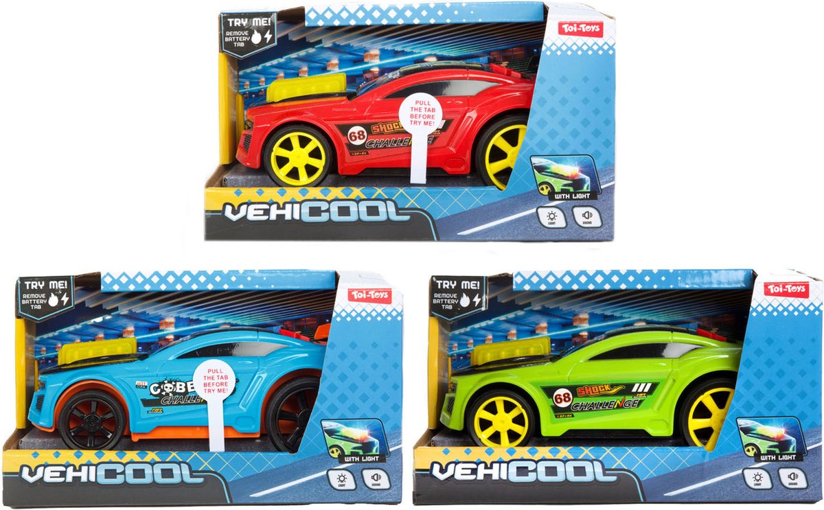 Toi-toys Vehicool Rally Auto con luce e suono