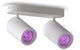 Lámpara de techo inteligente Calex - 2 luces - foco de superficie inteligente - ovalado - blanco