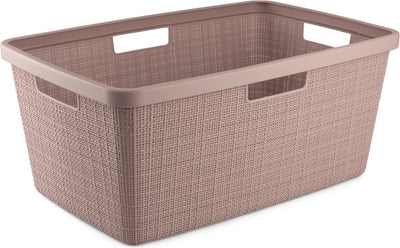 Curver Basket per lavanderia a iuta 46L Rose Dawn