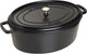 Staub casseruola ovale cocotte nera - ø 41 cm 12 litri