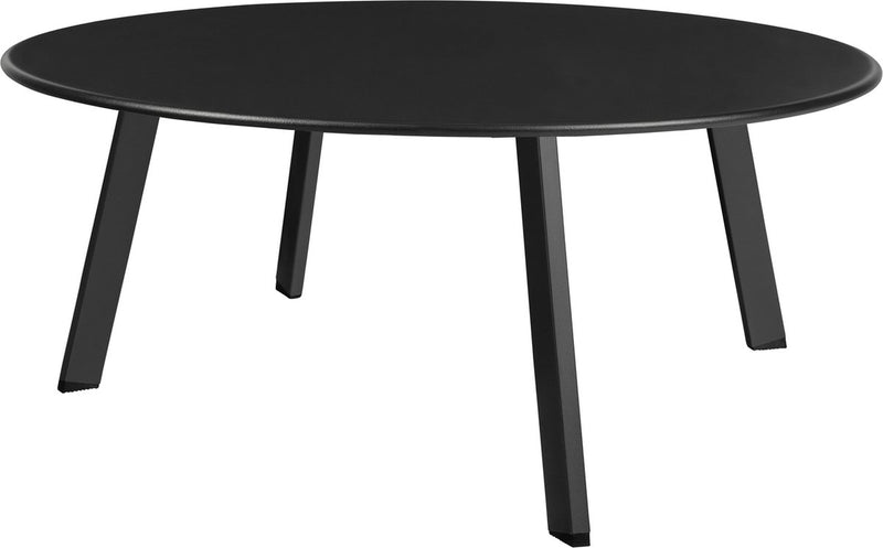Tavolino da giardino in legno fer - metallo - nero - 40xø70