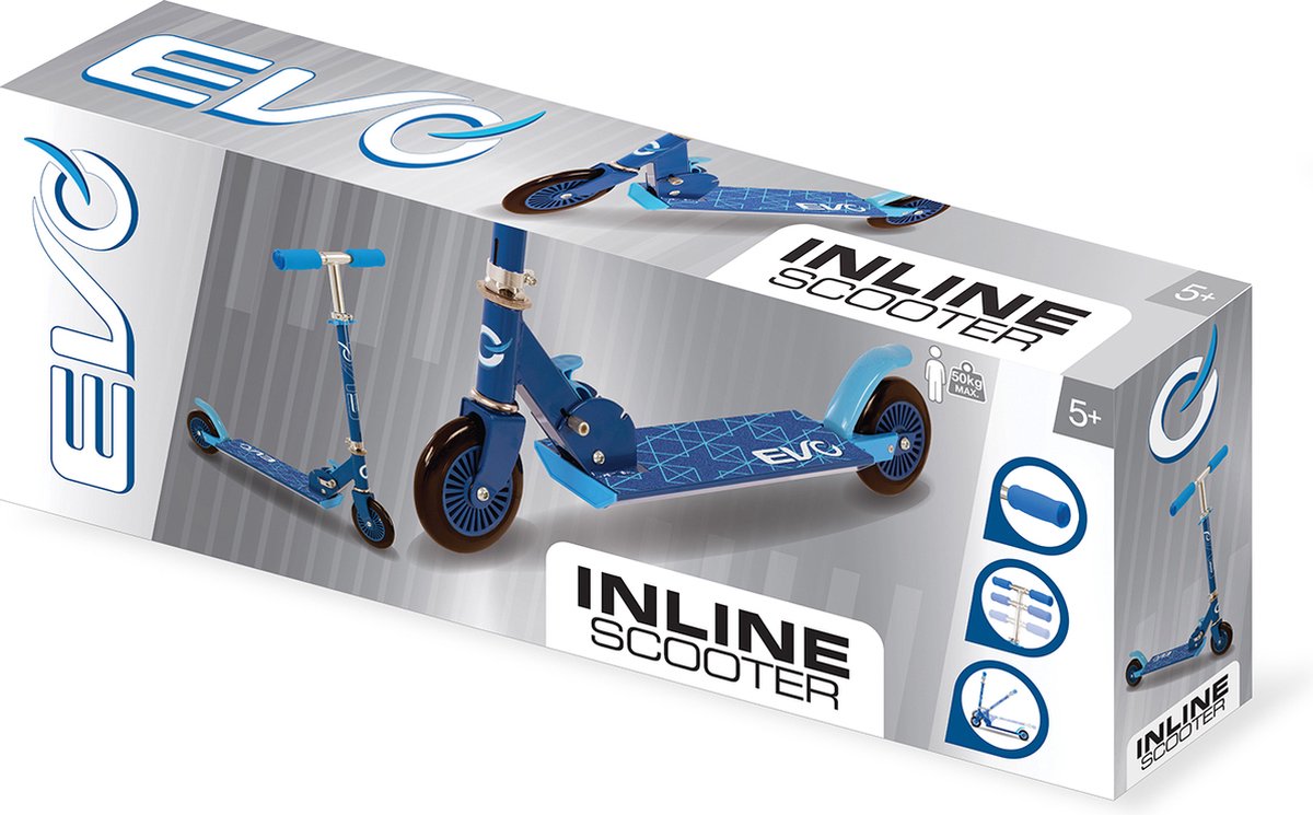 Patinete en línea Evo - azul - 125 mm