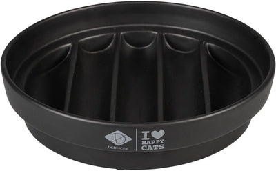 D d cuenco de comida casera - alimentador lento sue - negro