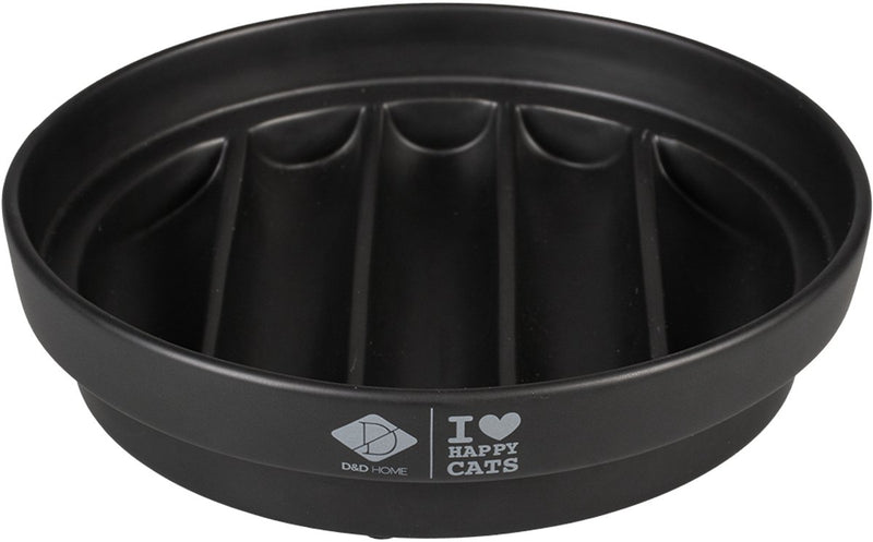 D d cuenco de comida casera - alimentador lento sue - negro