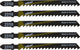 Wolfcraft - 5 hojas de sierra de calar - hoja de sierra de calar con vástago en T - 100 mm - 2360000
