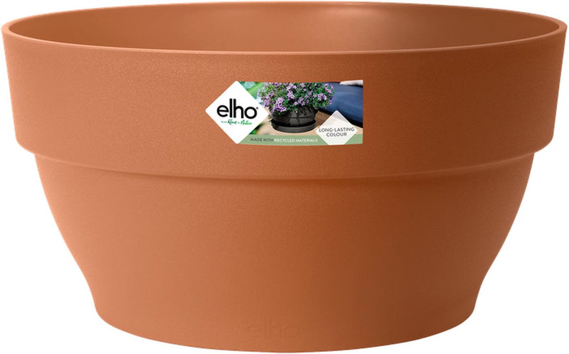 Elho vibia campana ciotola 34 - ciotola per piante da esterno - 100% plastica riciclata - ø 33,9 x h 17,4 cm - terra