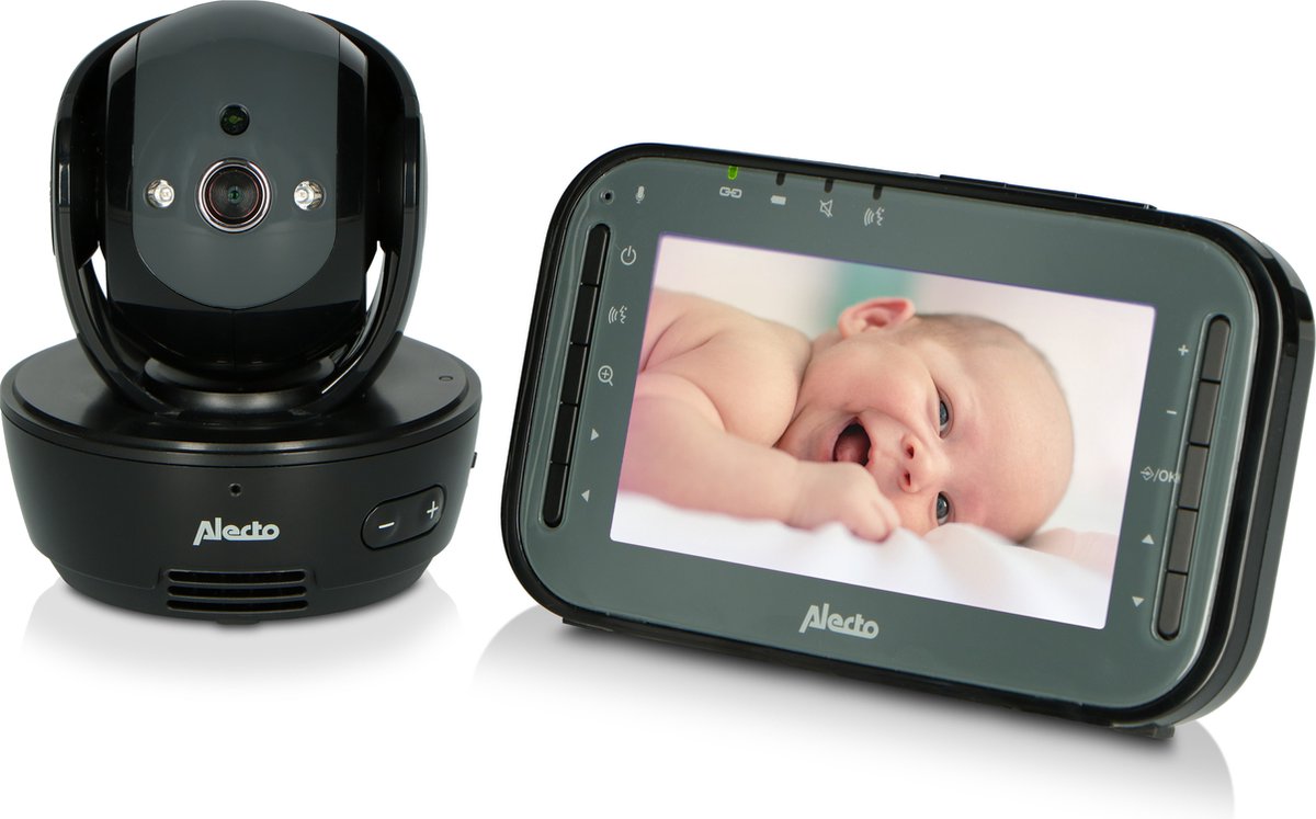 Alecto dvm200mbk - babyfoon met camera - op afstand beweegbaar - zwart