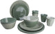 Bo-camp - servies - mix match- 16 stuks - groen