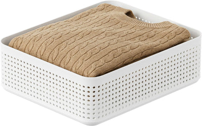 Organizador de armario Rotho wop - cesta xl - blanco