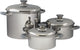 Set pentole Eurotrail roma - acciaio inox - 3 pezzi - grigio