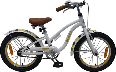Bicycle per bambini di Miracle Miracle Cruiser - Girls - 16 pollici - White - Prime Collection