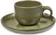 Serax - sergio herman surface - espressokop + schotel - camogroen - 13 ø - 4 stuks
