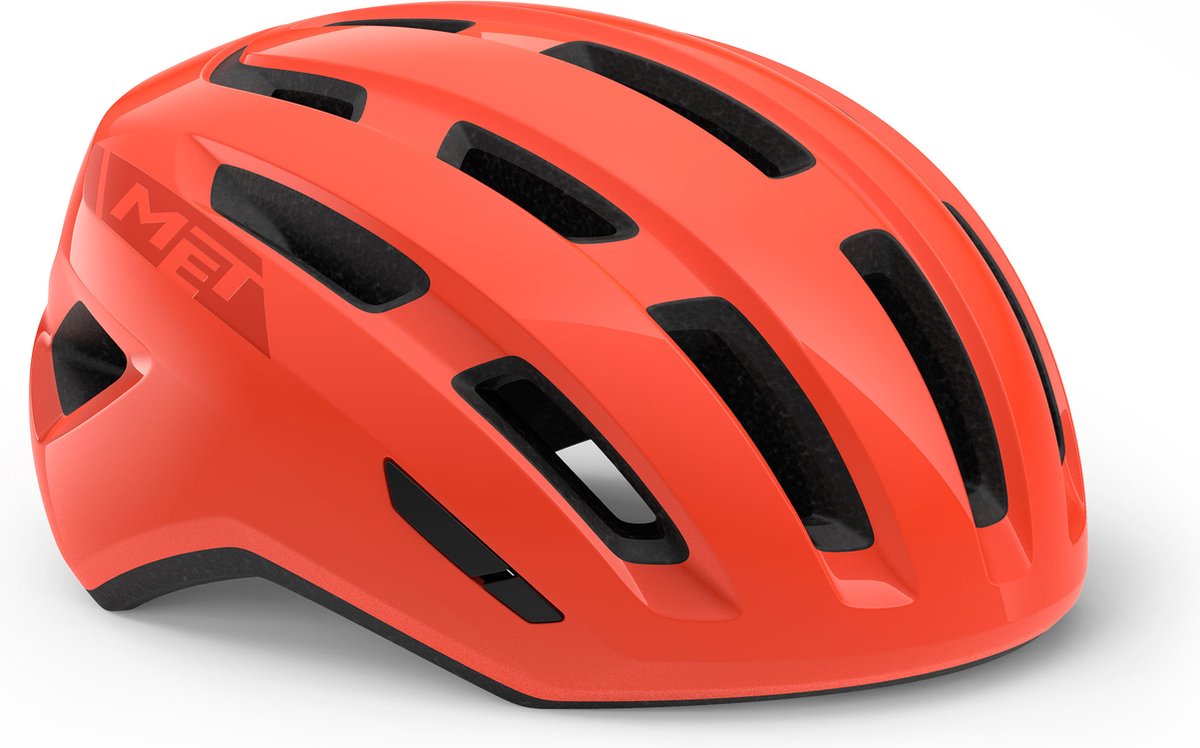 Met miles fietshelm mannen vrouwen – fietshelm stadsfiets volwassenen – e-bike – trekking – maat m l (58-61cm) – coral glossy (rood)