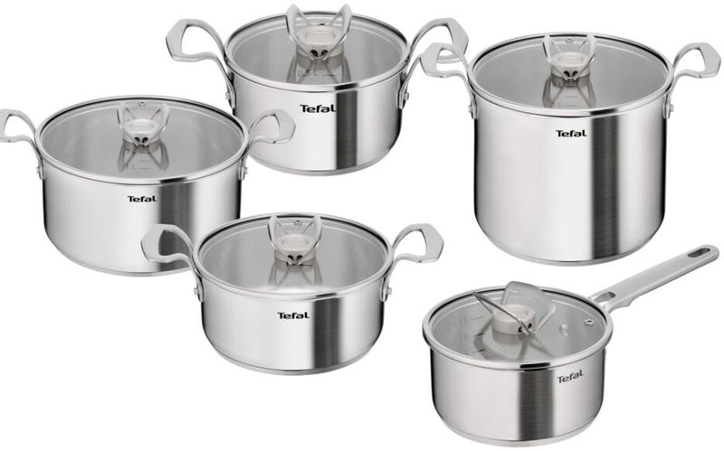 Tefal extreme - set padelle - 5 pezzi - pentola alta 22 cm - pentola 18 cm - pentola 16 20 24 cm