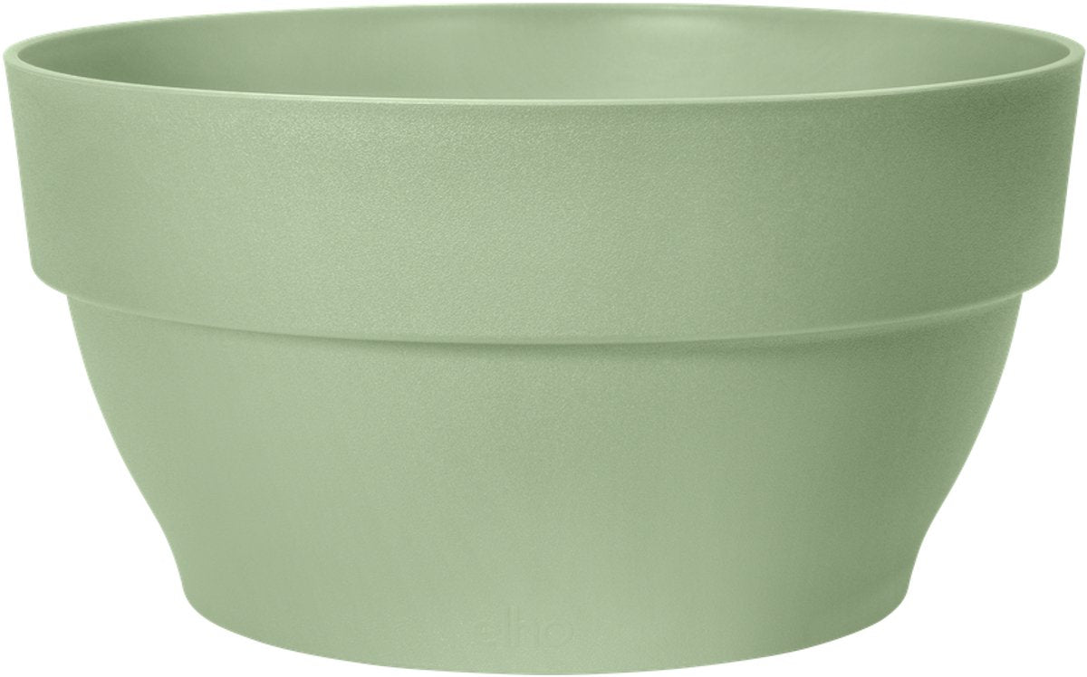 Elho vibia campana bowl 34 - outdoor plant bowl - 100% recycled plastic - ø 33.9 x h 17.4 cm - pistachio green